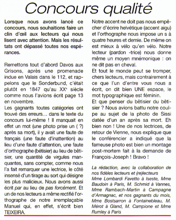 Rponses au concours